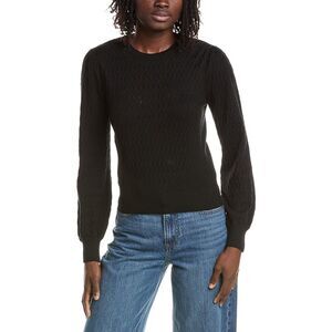 &Isla Womens  Tessa Stitch Sweater, Black